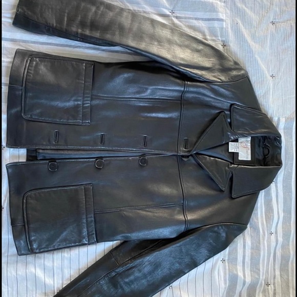 Vintage 90s Genuine Leather Jacket - Picture 2 of 7